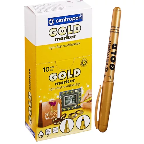 21- Filc alkoholos Centropen vastag arany, ezüst, bronz - 2690