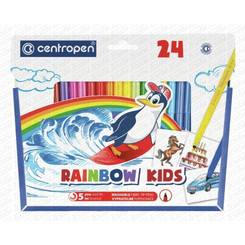 21- Filc Centropen Rainbow Kids 24 darabos - 7550/24
