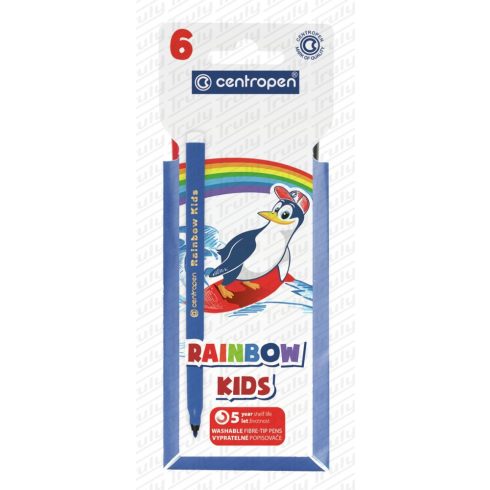 21- Filc Centropen Rainbow Kids 6 darabos 7550/6