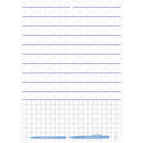 21- Fehértábla Centropen + 2 db táblafilc - 7769