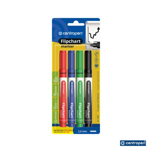 21- Flipchart marker Centropen 4 darabos - 8550/4
