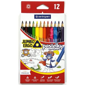 21 - Színes ceruza Centropen 12 darabos JUMBO - 9522-12