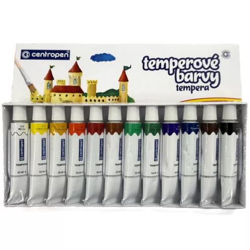 21- Tempera tubusos Centropen 12 x 12 ml - 9550/12