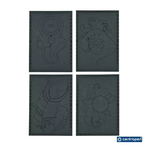 21- Kifestó lapok Centropen anti-stressz black - 2 minta - 9997