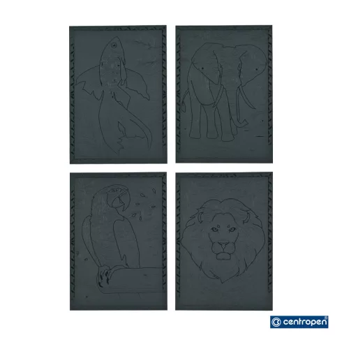 21- Kifestó lapok Centropen anti-stressz black - 2 minta - 9997