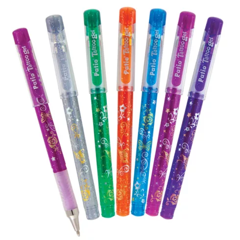 27- Zselés toll Colorino 5 darabos csillámos Tattoo - 15860