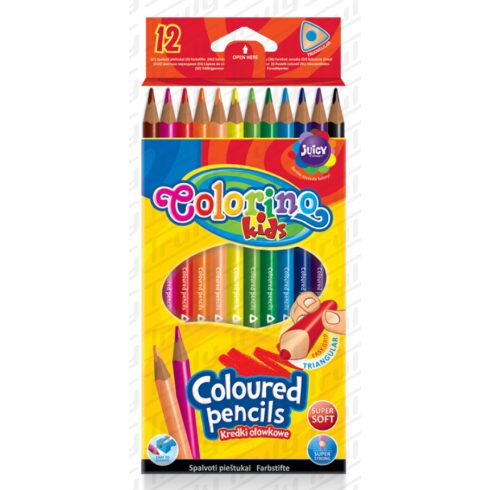 27- Colorino színes ceruza 12 darabos háromszög 51798
