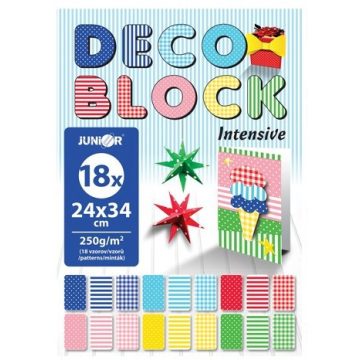 29- Dekorkarton tömb B4, 250 g, 18 lapos - 1520