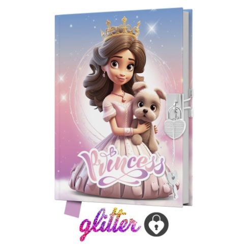 29 - Emlékkönyv A/5 lakatos, glitteres - 10 mintával