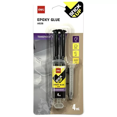 08- Ragasztó Deli Epoxy kétkomponensű 4ml - A526