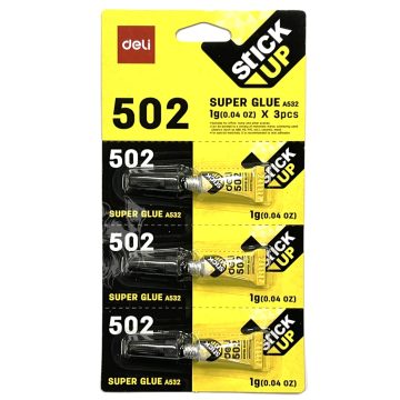 08- Pillanatragasztó Deli 3x1 gr - A532
