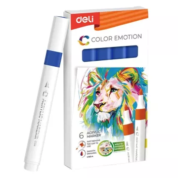19- Akrilfilc Deli Color Emotion szóló színek - 36 szín