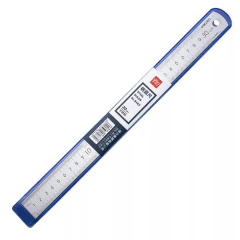 08- Vonalzó Deli fém PRO 30 cm - 08463