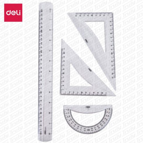 R- Vonalzó szett Deli 30 cm - G00512
