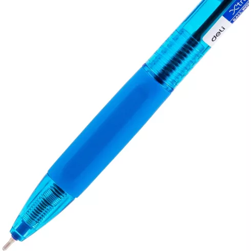 09- Golyóstoll Deli Xtream Q21 - kék színben