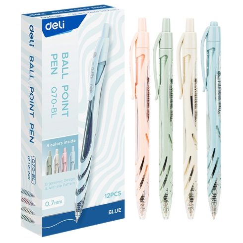 09- Golyóstoll Deli Q70 - 4 színben