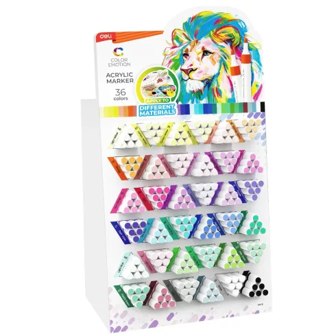 Akrilfilc Deli Color Emotion Display - 216 darabos