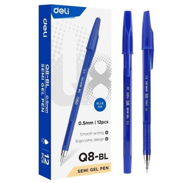 09- Golyóstoll Deli kupakos Q8 - 3 színben