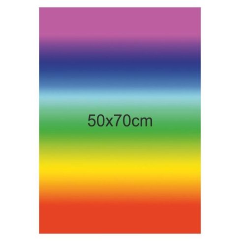 00- Fotókarton szivárvány színű 50x70 cm, 300 gr. 