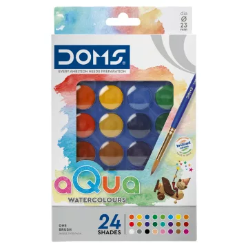 28- Vízfesték Doms 24 darabos + ecset - 80553