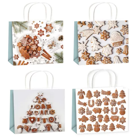 R- Dísztasak 15x12x5,5 cm, 4 mintával - 12004