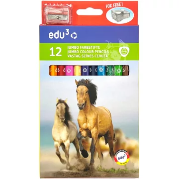 26- Színes ceruza Edu3 12 darabos Jumbo - 1231012