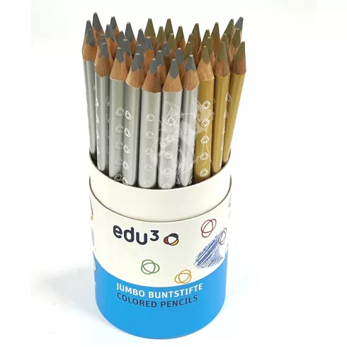 26- Színes ceruza Edu3 arany-ezüst Jumbo 