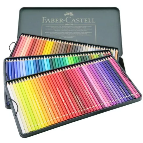 02- Színes ceruza Faber-Castell 120 darabos fém dobozban