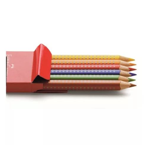 18 - Színes ceruza Faber-Castell 6 darabos Grip Jumbo - 110906