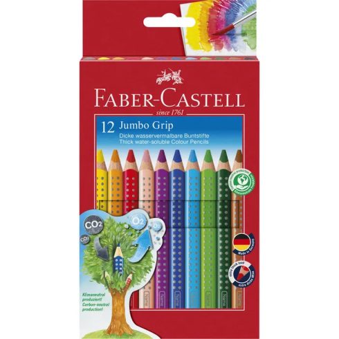 18- Színes ceruza Faber-Castell 12 darabos Grip 2001 Jumbo - 110912