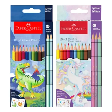   18- Színes ceruza Faber-Castell 10+3 darabos Unicorn/Dinosaur