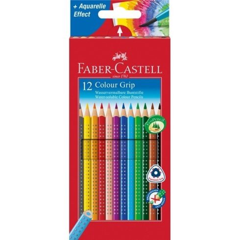 18- Színes ceruza Faber-Castell 12 darabos Grip - 112412