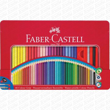   18- Faber Castell színes ceruza Grip 48 darabos fém dobozban