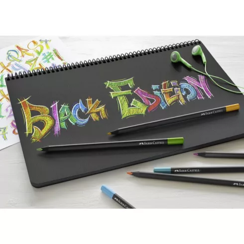 18- Színes ceruza Faber-Castell 12 darabos Black Edition - 116412