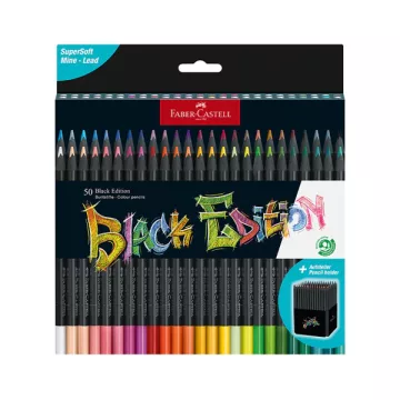   18 - Színes ceruza Faber-Castell Black Edition 50 darabos - 116450