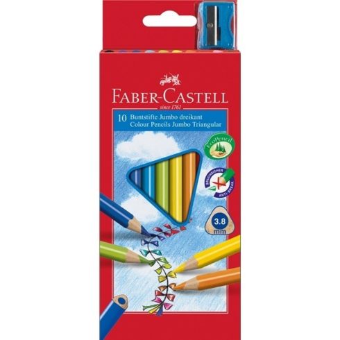 18- Színes ceruza Faber-Castell 10 darabos Junior - 116510