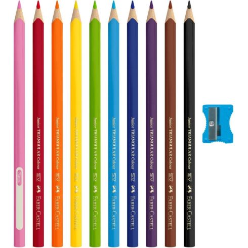 18- Színes ceruza Faber-Castell 10 darabos Junior - 116510