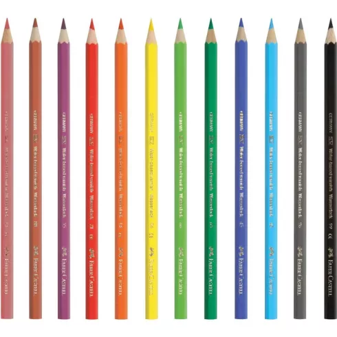 18- Színes ceruza Faber-Castell 12 darabos vármintás - 120112
