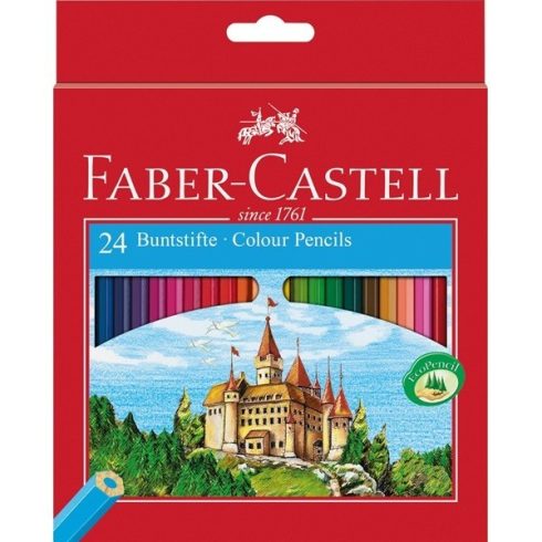 18- Színes ceuza Faber-Castell 24 darabos vármintás - 120124
