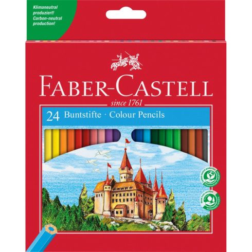 18- Színes ceruza Faber-Castell 24 darabos vármintás - 120124