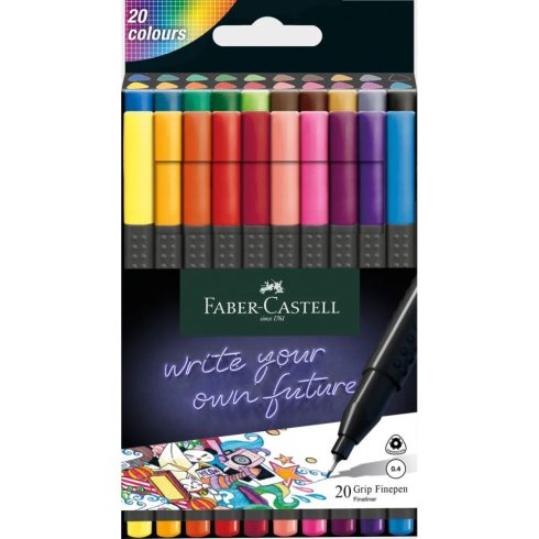17- Tűfilc Faber-Castell 20 darabos GRIP - 151620