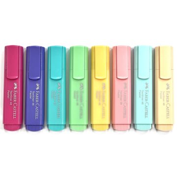 18- Szövegkiemelő Faber-Castell Pasztel - 8 színben