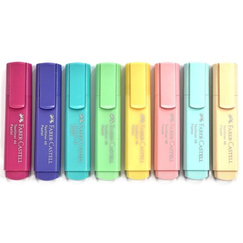 18- Szövegkiemelő Faber-Castell Pasztel - 8 színben