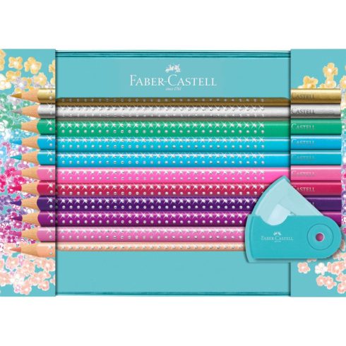 18- Színes ceruza Faber-Castell 20 darabos Sparkle fém dobozban - 201641
