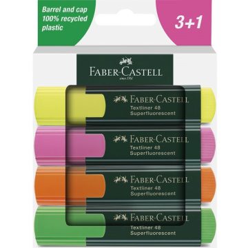 18- Szövegkiemelő Faber-Castell 4 darabos - 254844