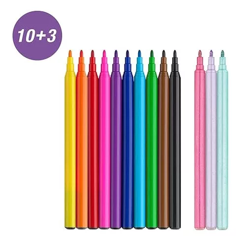 18- Filc Faber-Castell 10+3 darabos Unicorn/Dinosaur