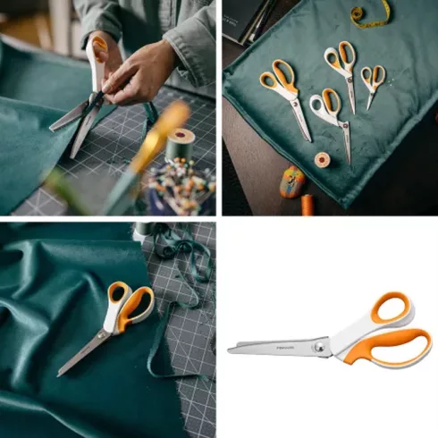 31- Olló Fiskars cikk-cakk SoftGrip 24 cm - 1070024