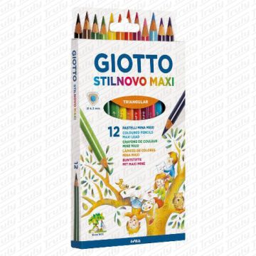 26- Giotto Stilnovo Maxi 12-es színes ceruza készlet