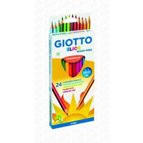 26- Giotto Elios famentes háromszögletű színes ceruza 24-es