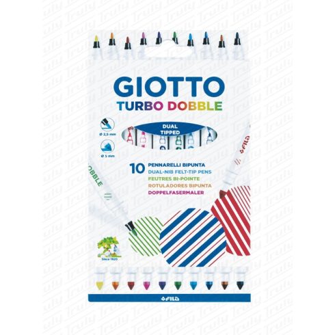 26- Giotto Turbo Dobble kétvégű 10 darabos filctollkészlet